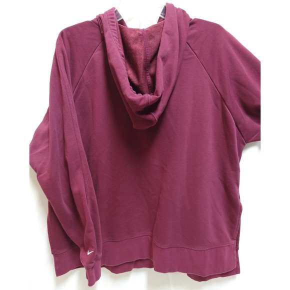 NIKE PULLOVER HOODIE, MAROON, SIZE XL, LONG SLEEVE, DRI FIT, EASY CARE - Picture 7 of 11